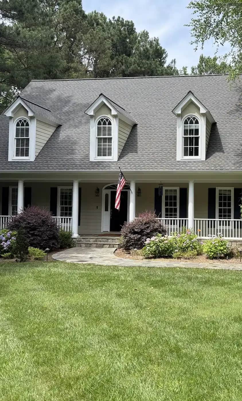 Raleigh home after power washing