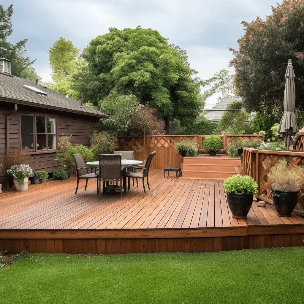 fresh and clean patio after a clean wash driveway pickens power washing wake forest nc